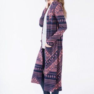 Agnes & Dora Duster Bandana Fair Isle Coral
